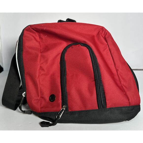 Protege 20"x 10.5” x 12.5” Red Duffel Bag w Bonus Bag 10”x 11” x3” Zip Net Back - Picture 3 of 7
